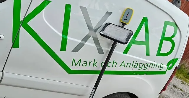 GeoMax GPS-utrustning hos KIX AB grävfirma